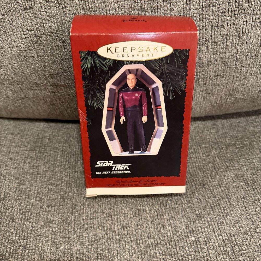 Hallmark Keepsake Ornament Star Trek Captain Jean-Luc Picard 1995 Tree Ornament